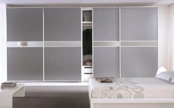 Wardrobes With Frosted Glass In The Bedroom Photo