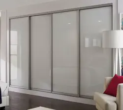 Wardrobes With Frosted Glass In The Bedroom Photo