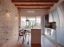 Loft kitchen with island design