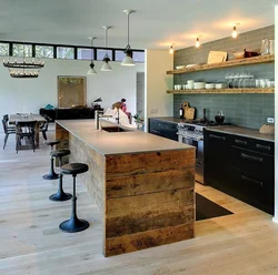 Loft Kitchen With Island Design