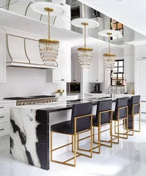 Kitchen Design White Gold