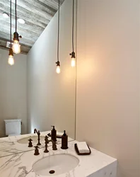 Vanna otağı və tualet fotoşəkili üçün lampa