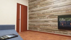 Wall panels in the bedroom interior for interior decoration