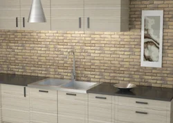 Brick-Look Wall Panels For The Kitchen Photo
