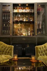 Bar in the living room interior