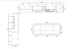 Kitchen design with island dimensions