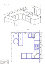 Kitchen design with island dimensions