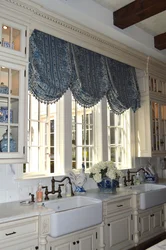 Austrian Curtain For The Kitchen Interior Photo