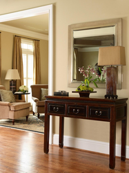 Consoles in the bedroom interior