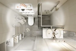 Bathroom design in studio photo