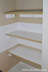 How to make shelves in a dressing room with your own hands photo