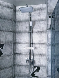 Mikser fotoşəkili olan vanna otağı üçün tropik duş
