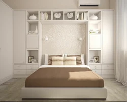 Дизайн зоны кровати в спальне