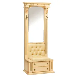 Cabinet with mirror in the hallway photo