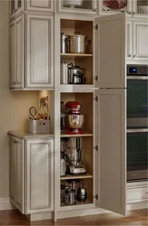 Floor-Mounted Kitchen Cabinets For Dishes Photo