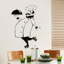 Drawings for the kitchen on the wall photo