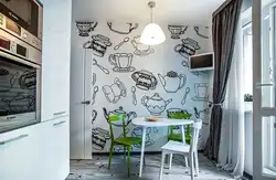 Drawings for the kitchen on the wall photo