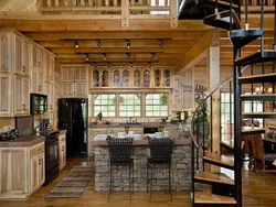 Frame house kitchen design