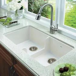 Photo Of A Built-In Sink In The Kitchen