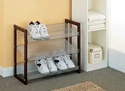 Photo of a shoe rack for the hallway with your own hands