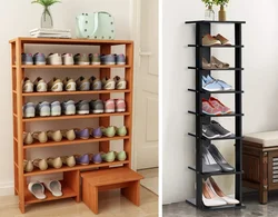 Photo Of A Shoe Rack For The Hallway With Your Own Hands