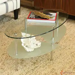 Стеклянный столик в гостиную фото