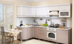 Белый Кухонный Гарнитур Для Маленькой Кухни Угловой Фото