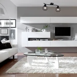 Console In The Living Room In A Modern Style Photo