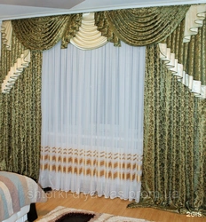Недорогие готовые шторы для гостиной фото