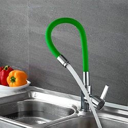 Kitchen faucet with flexible spout photo