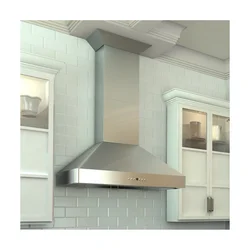 Kitchen hood with wall outlet photo