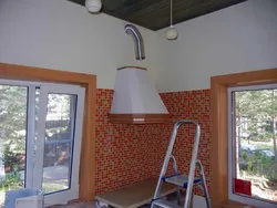 Kitchen Hood With Wall Outlet Photo