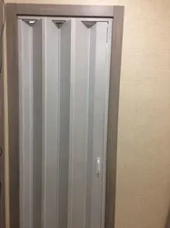Дверь гармошка в ванную комнату фото
