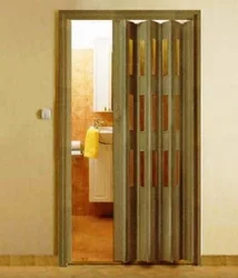 Дверь гармошка в ванную комнату фото