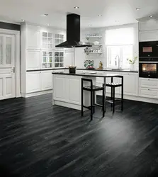 Kitchen design dark laminate