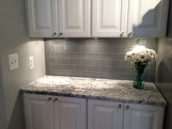 Kitchen apron made of granite photo