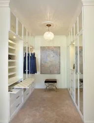 Dressing room design with ironing board
