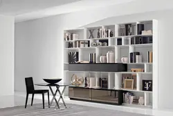 Book racks in the living room photo