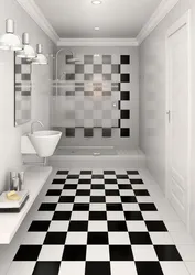 Плитка на полу в ванной фото