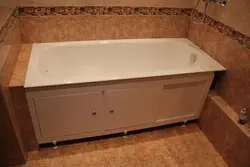 Ванна бөлмесінің ванна экранының фотосы