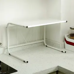 Kitchen shelves for countertops photo