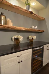 Kitchen shelves for countertops photo