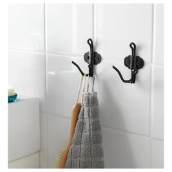 Hooks In The Bathroom Interior Photo
