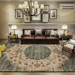 Light Carpet In The Living Room Interior