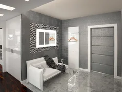 Hallway design with gray floor