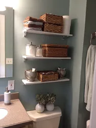 Modern Bathroom Shelves Photo