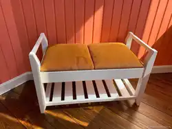 Wooden Banquette In The Hallway With Your Own Hands Photo Made Of Wood