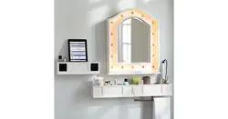 Photo of mirrors with shelves for the bedroom