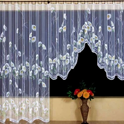 Tulle arch curtains for the kitchen photo