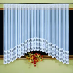 Tulle Arch Curtains For The Kitchen Photo